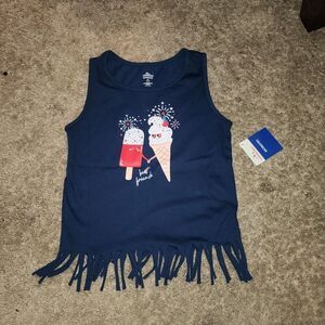 Way to Celebrate Patriotic ice cream tank top Size S